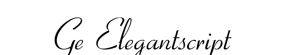 GE Elegant Script Font Download Free